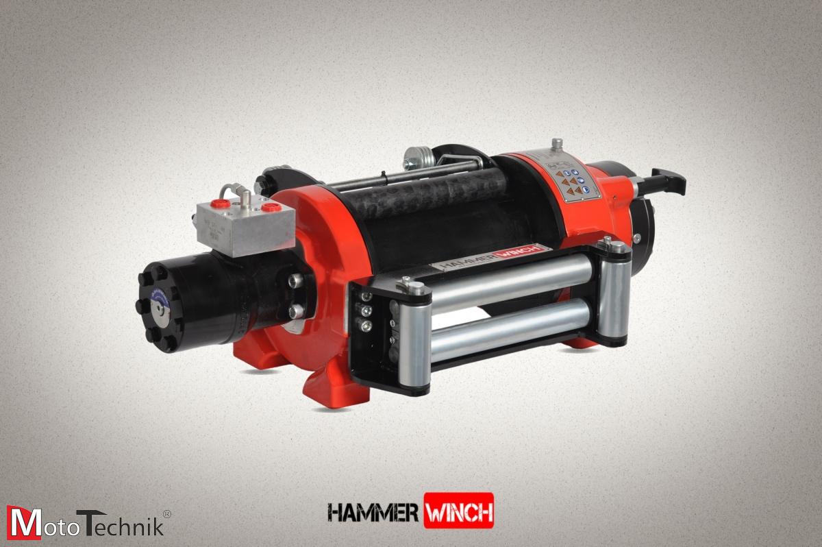 Wyciągarka hydrauliczna HAMMER HMW 6.6 PHT-EN - Manual clutch (ALUMINUM BODY)