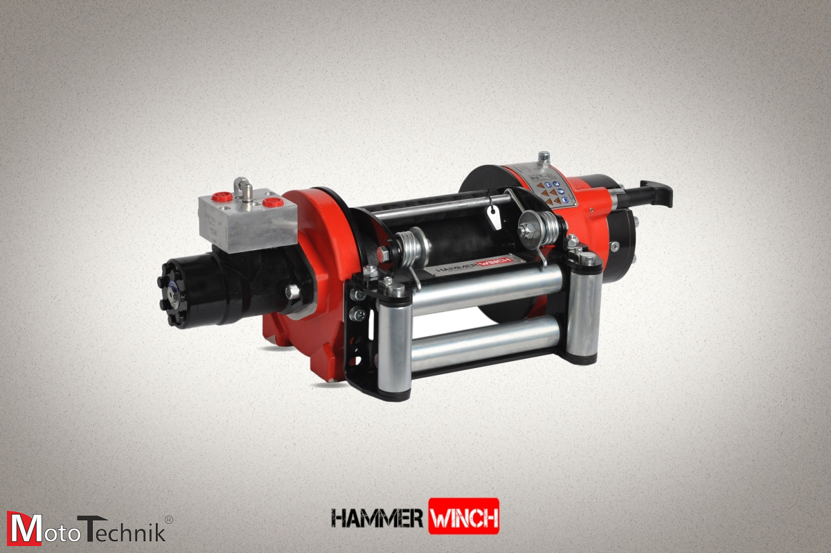 Wyciągarka hydrauliczna HAMMER HMW 4.3 PHT-EN - Manual clutch (ALUMINUM BODY)