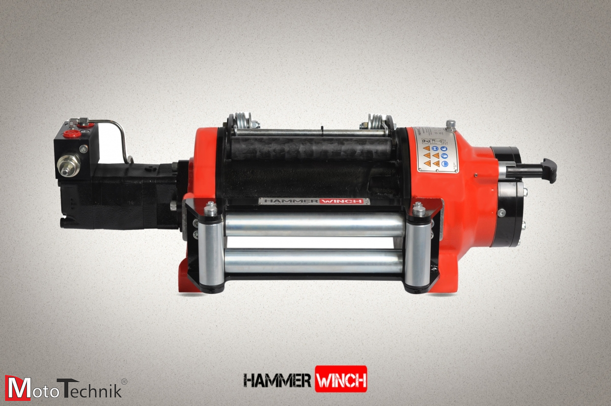 Wyciągarka hydrauliczna HAMMER HMW 7.6 PHT-EN - Manual clutch (ALUMINUM BODY)