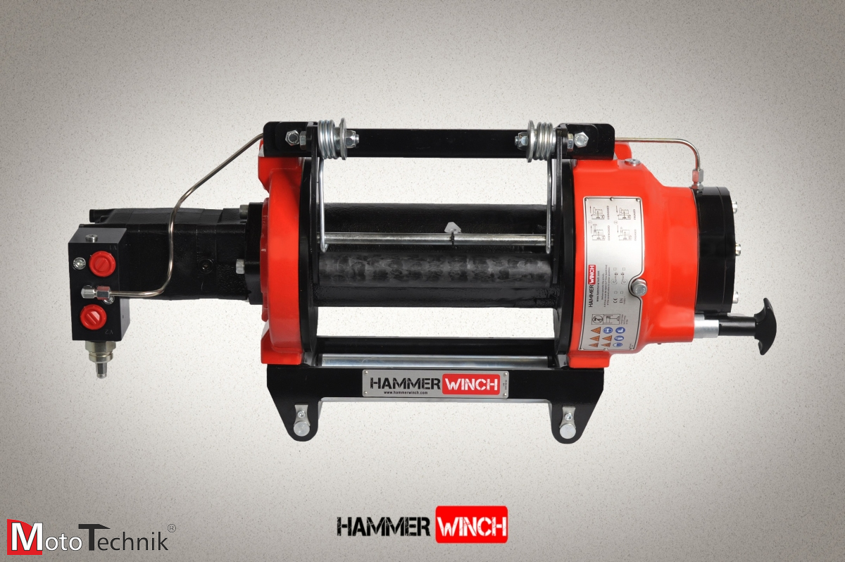 Wyciągarka hydrauliczna HAMMER HMW 7.6 PHT-EN-P - Pneumatic clutch (ALUMINUM BODY)