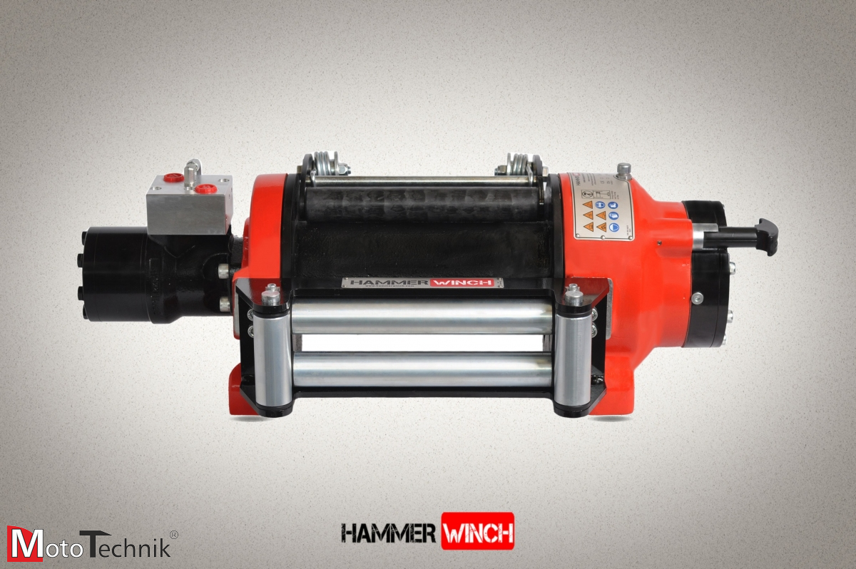 Wyciągarka hydrauliczna HAMMER HMW 6.6 PHT-EN - Manual clutch (ALUMINUM BODY)