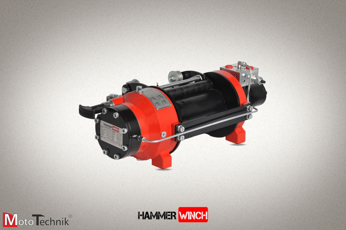 Wyciągarka hydrauliczna HAMMER HMW 4.3 PHT-EN - Manual clutch (ALUMINUM BODY)