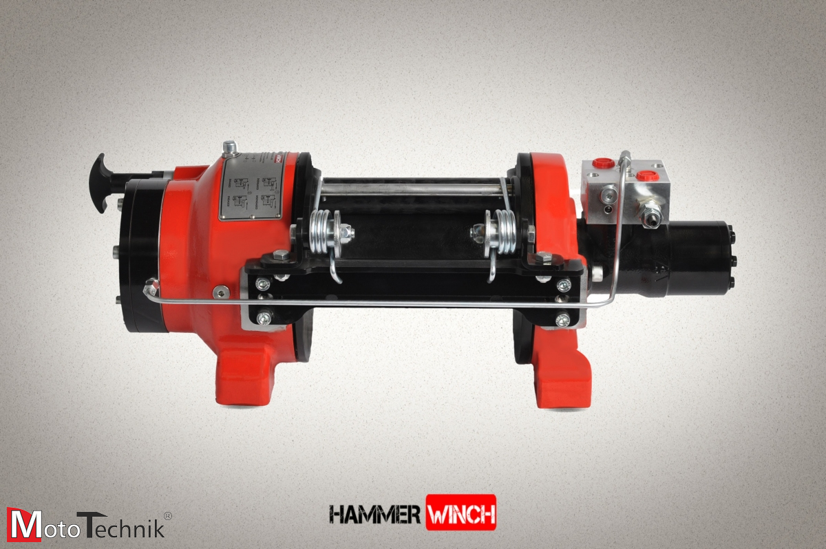 Wyciągarka hydrauliczna HAMMER HMW 5.6 PHT-EN - Manual clutch (ALUMINUM BODY)