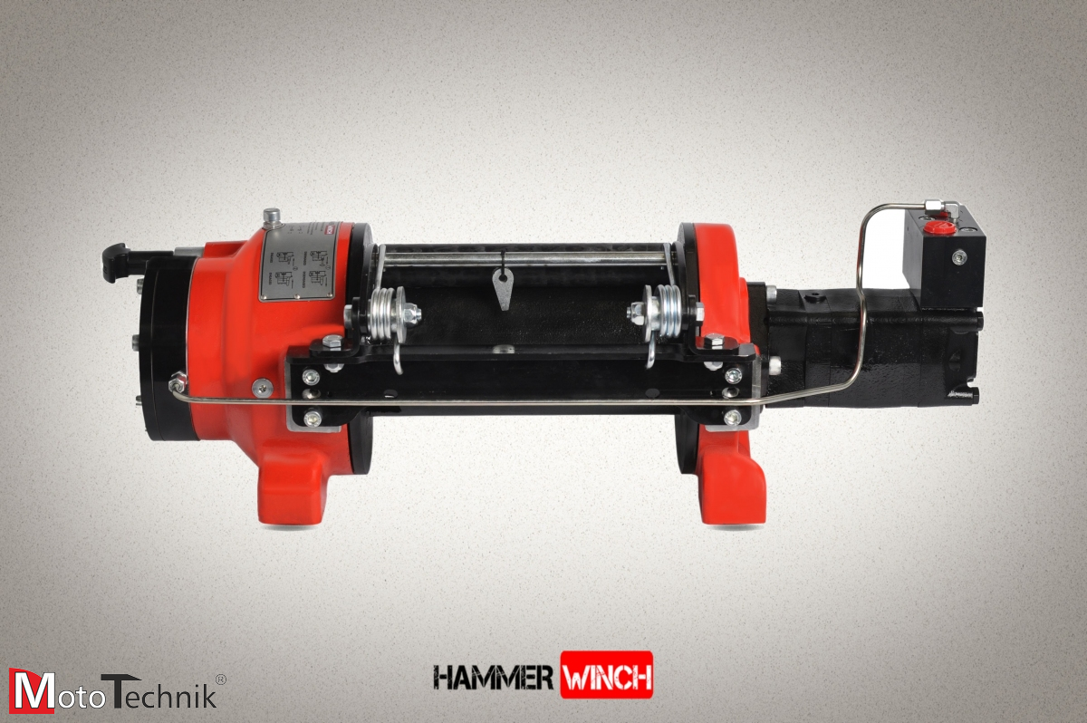 Wyciągarka hydrauliczna HAMMER HMW 7.6 PHT-EN - Manual clutch (ALUMINUM BODY)