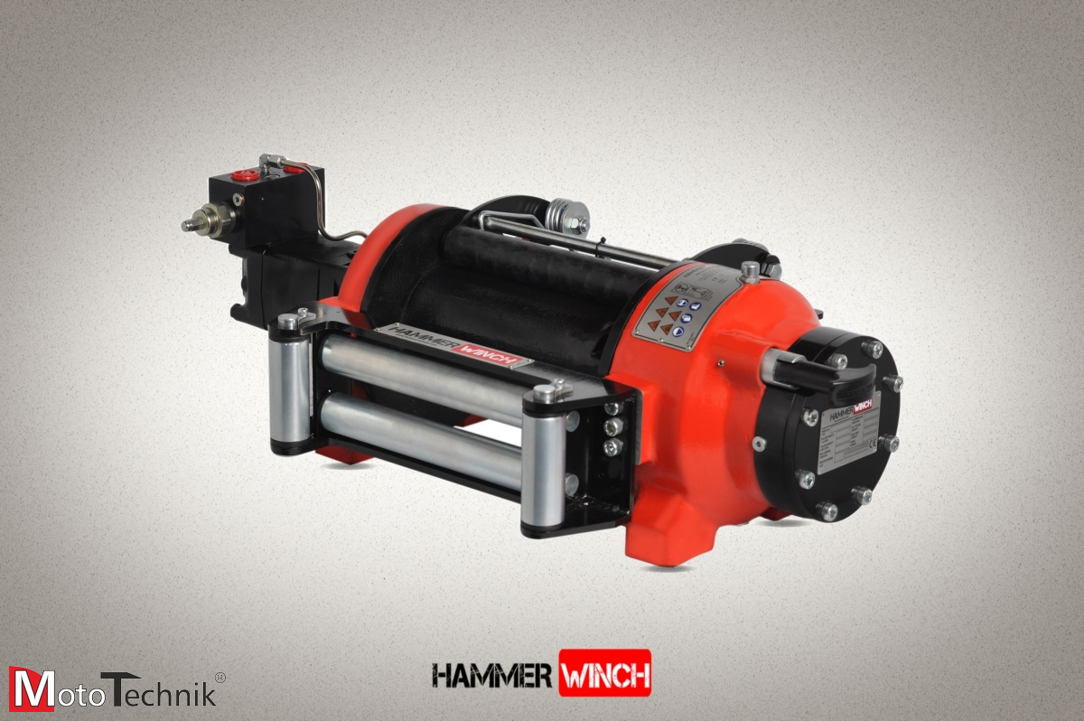 Wyciągarka hydrauliczna HAMMER HMW 7.6 PHT-EN - Manual clutch (ALUMINUM BODY)