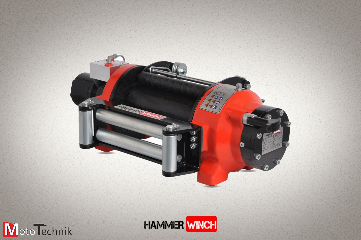 Wyciągarka hydrauliczna HAMMER HMW 6.6 PHT-EN-P - Pneumatic clutch (ALUMINUM BODY)