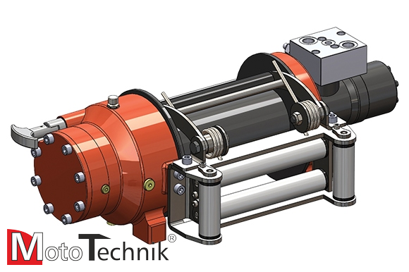 Wyciągarka hydrauliczna HAMMER HMW 3.6 PHT-EN - Manual clutch (ALUMINUM BODY)