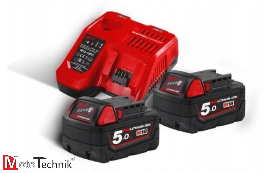 Milwaukee M12-18FC Zestaw zasilający 2x5 AH M18 B5