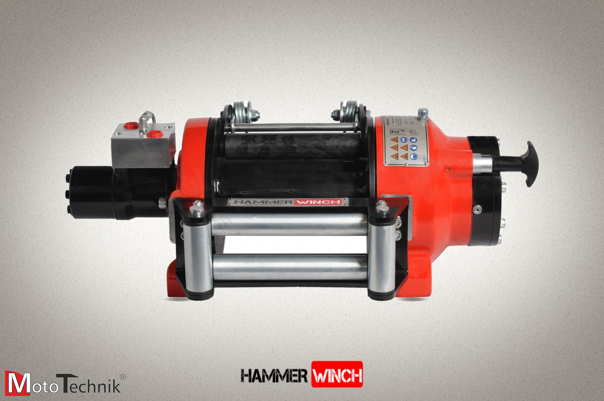 Wyciągarka hydrauliczna HAMMER HMW 5.6 PHT-EN - Manual clutch (ALUMINUM BODY)