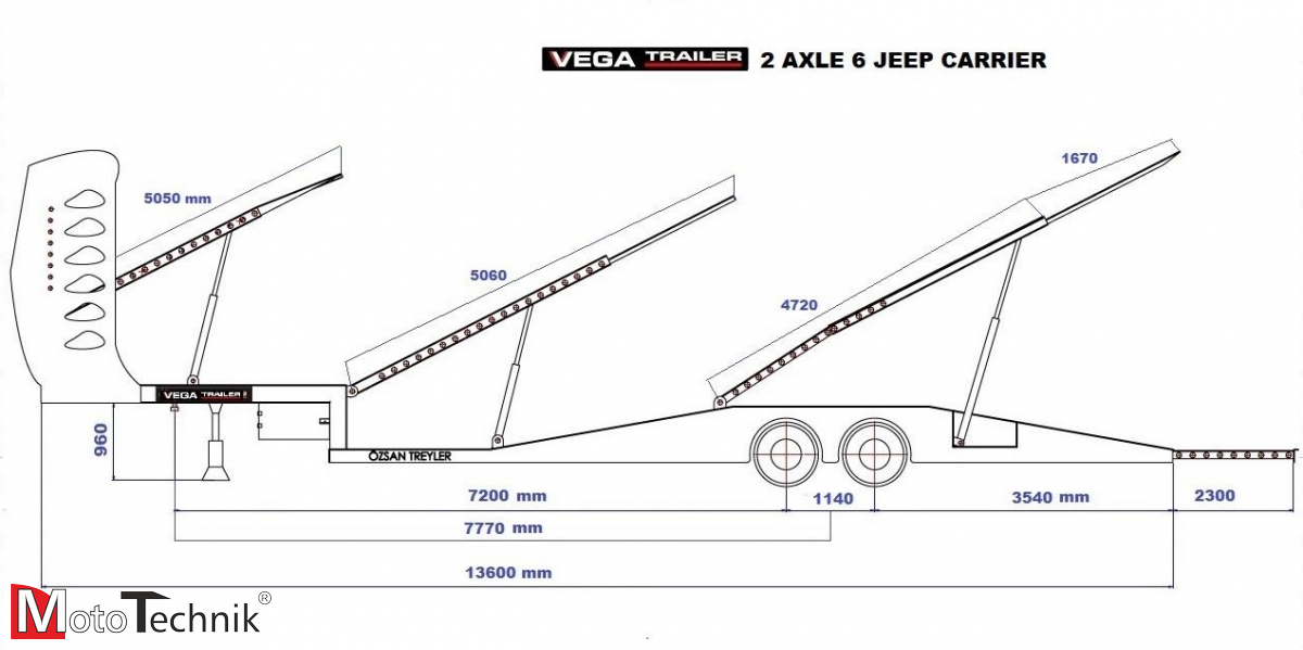 Naczepa VEGA TRAILER JEEP CARRIER VG-J6