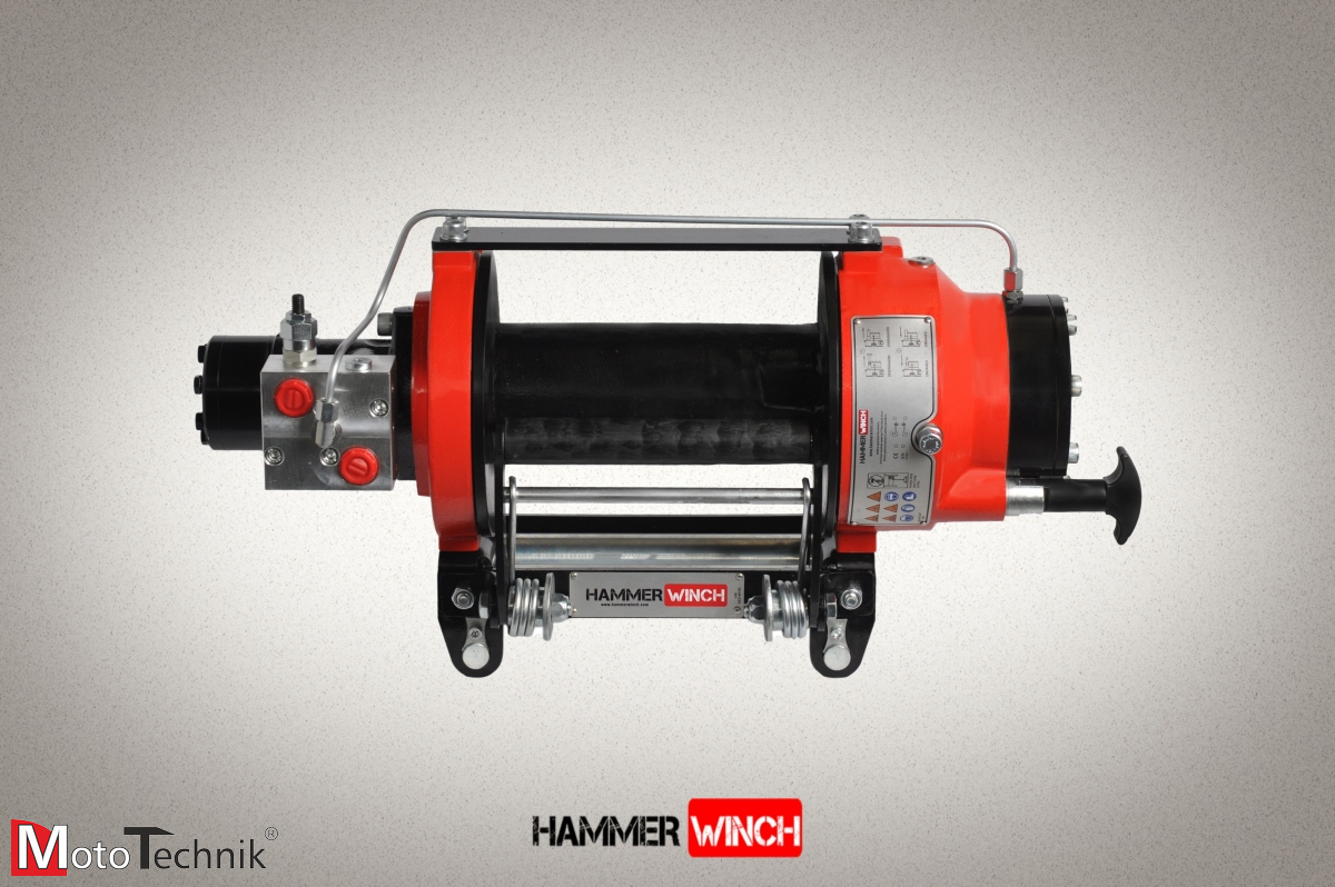 Wyciągarka hydrauliczna HAMMER HMW 3.6 PHT-EN - Manual clutch (ALUMINUM BODY)