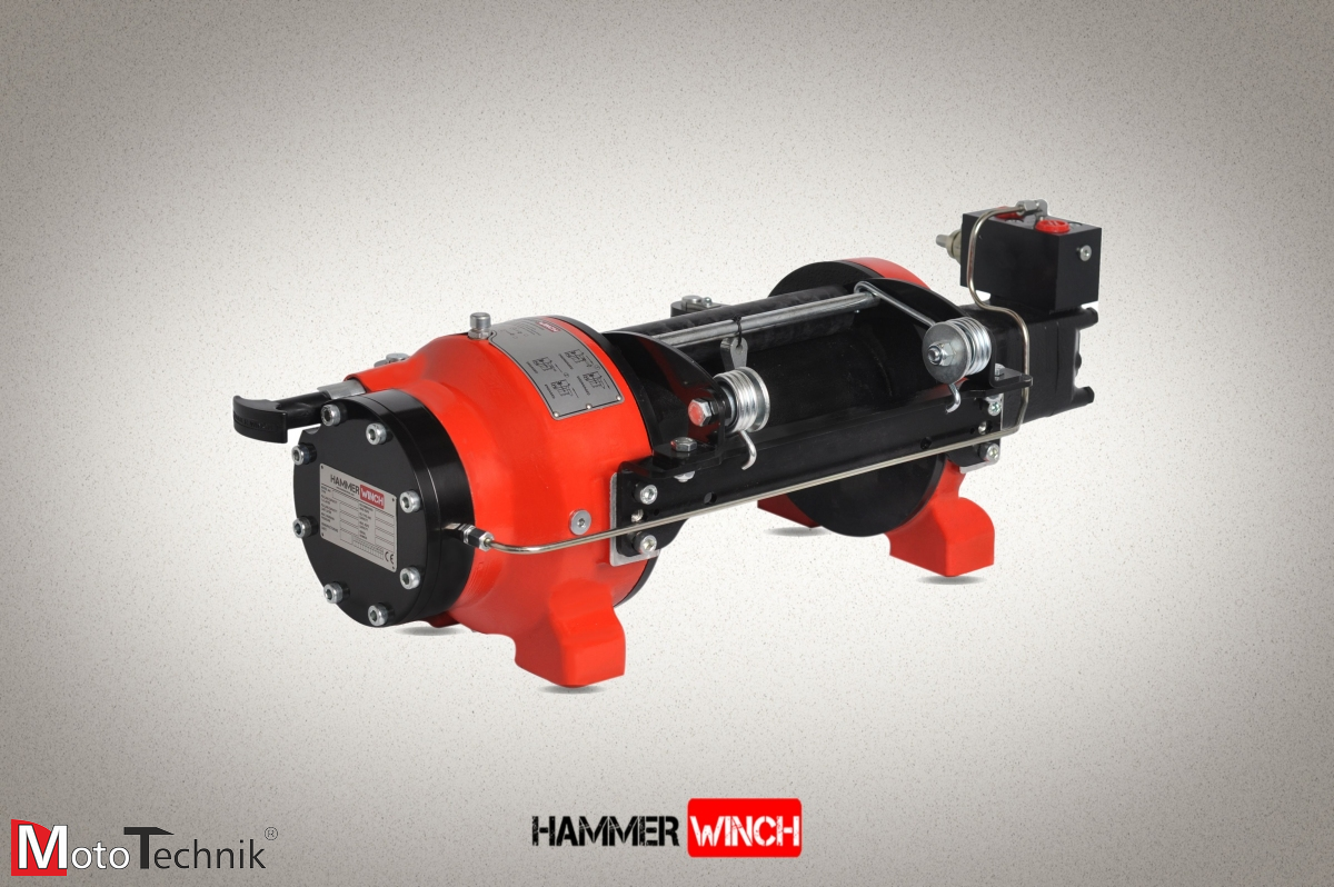 Wyciągarka hydrauliczna HAMMER HMW 7.6 PHT-EN-P - Pneumatic clutch (ALUMINUM BODY)