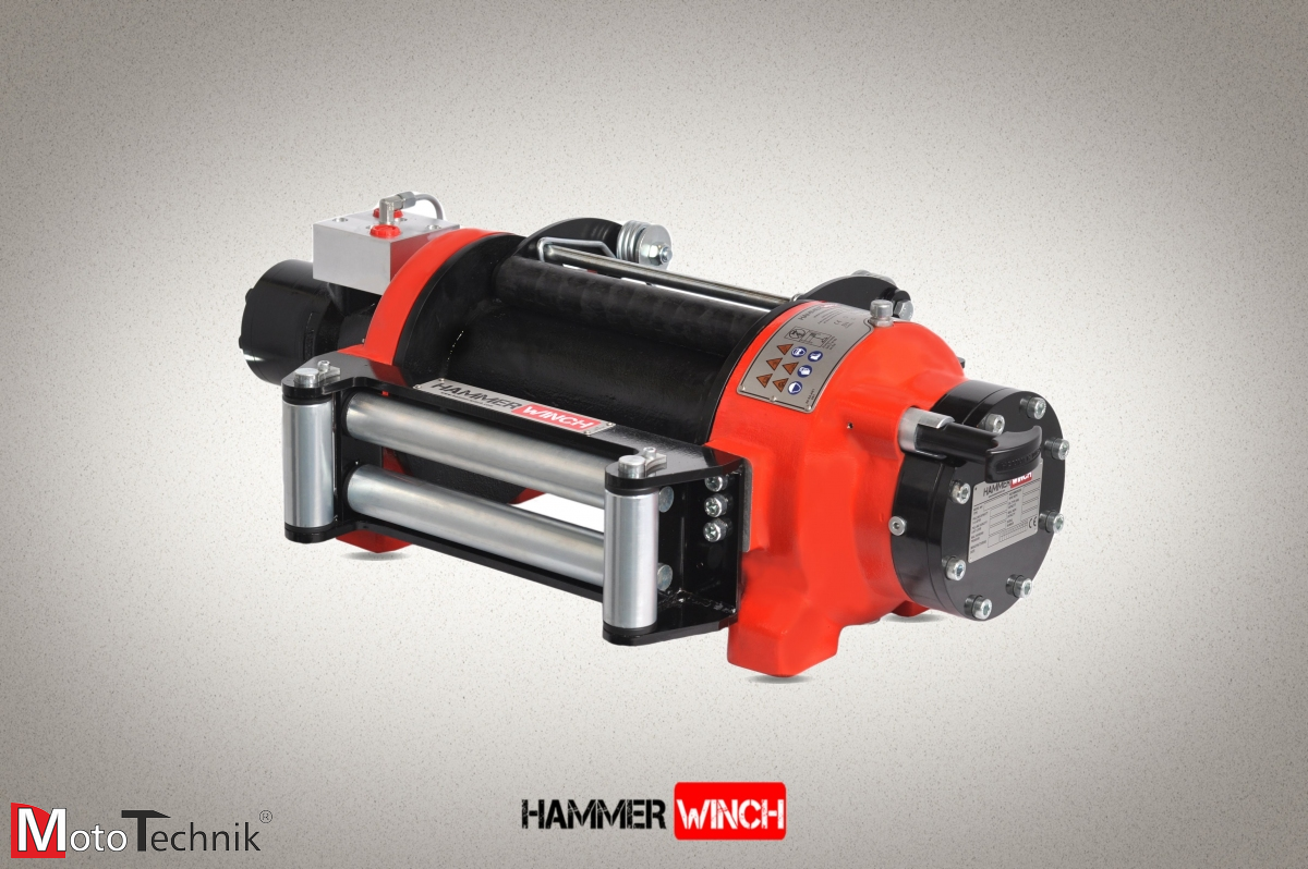 Wyciągarka hydrauliczna HAMMER HMW 6.6 PHT-EN - Manual clutch (ALUMINUM BODY)