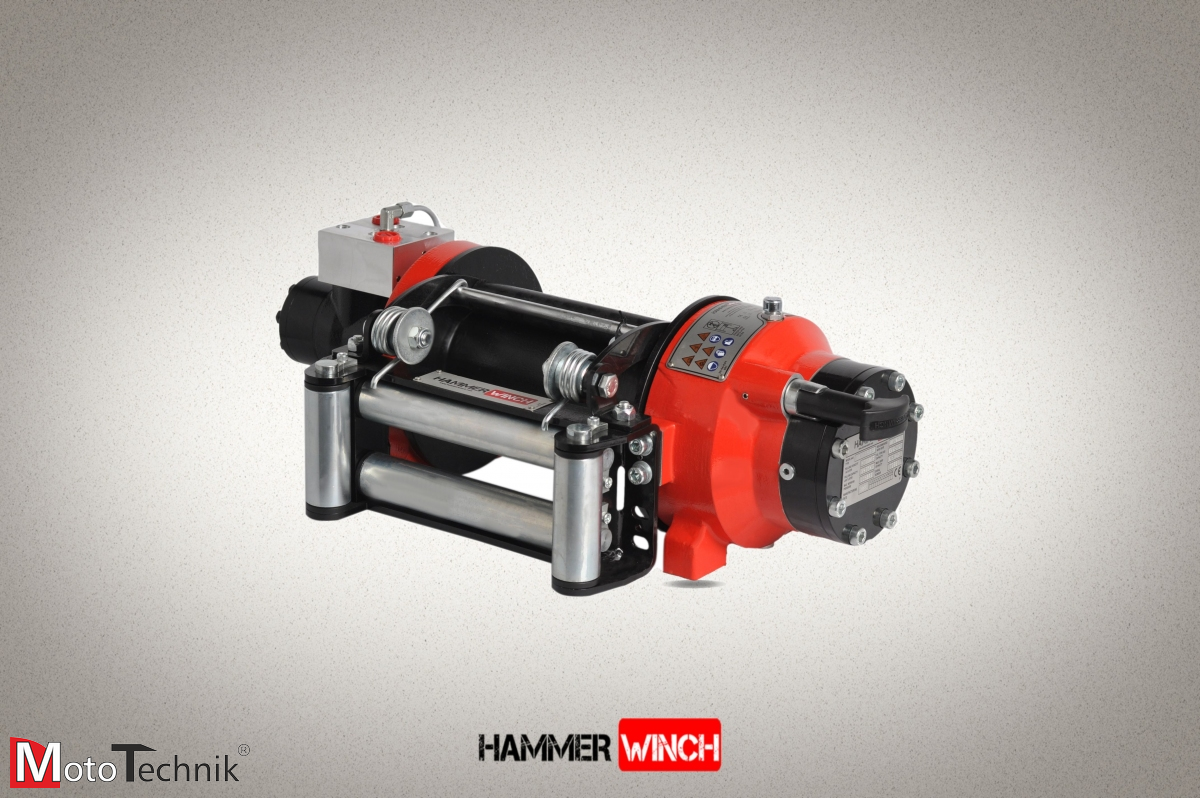 Wyciągarka hydrauliczna HAMMER HMW 4.3 PHT-EN - Manual clutch (ALUMINUM BODY)