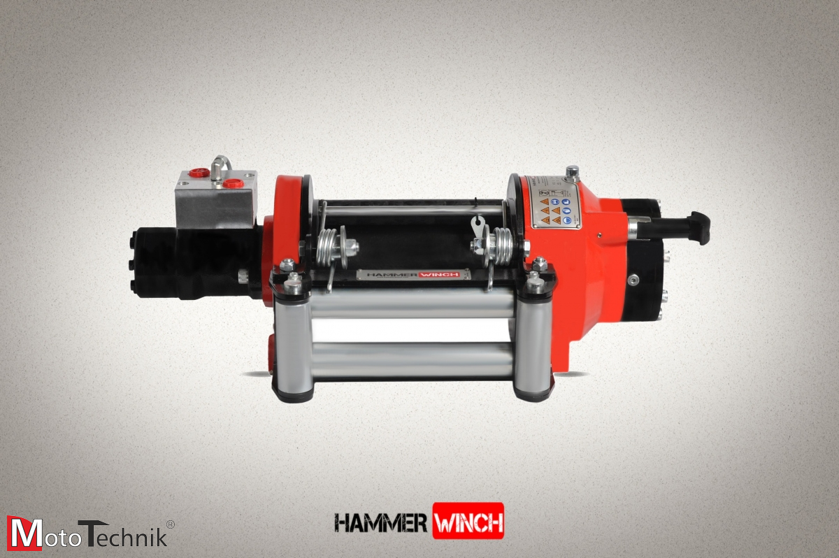 Wyciągarka hydrauliczna HAMMER HMW 3.6 PHT-EN - Manual clutch (ALUMINUM BODY)