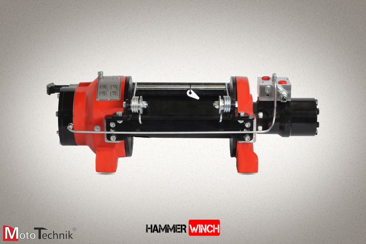 Wyciągarka hydrauliczna HAMMER HMW 6.6 PHT-EN-P - Pneumatic clutch (ALUMINUM BODY)