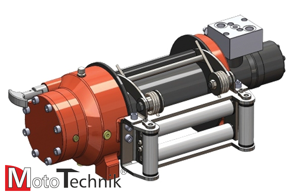 Wyciągarka hydrauliczna HAMMER HMW 4.3 PHT-EN-P - Pneumatic clutch (ALUMINUM BODY)