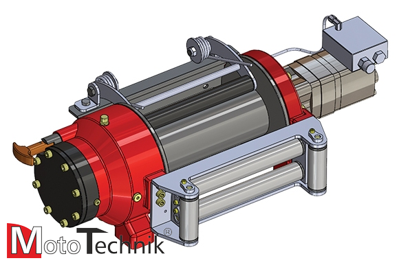 Wyciągarka hydrauliczna HAMMER HMW 7.6 PHT-EN - Manual clutch (ALUMINUM BODY)