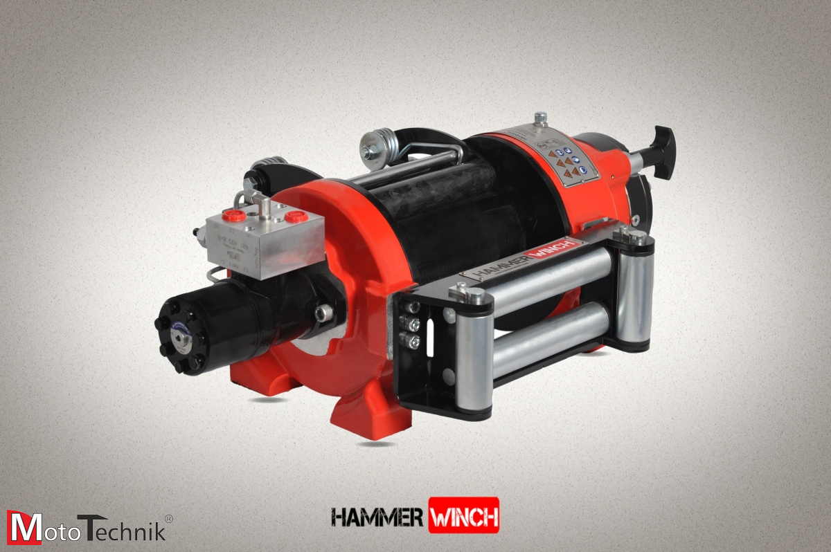 Wyciągarka hydrauliczna HAMMER HMW 5.6 PHT-EN - Manual clutch (ALUMINUM BODY)