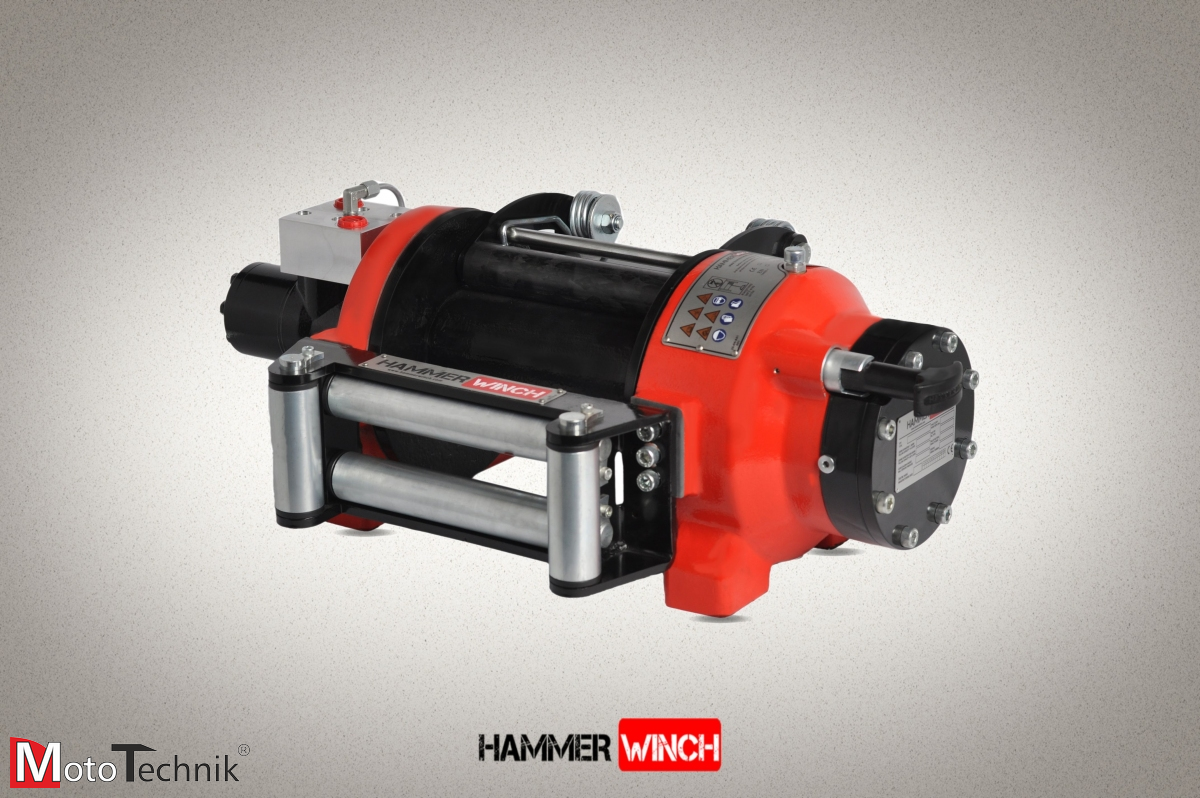 Wyciągarka hydrauliczna HAMMER HMW 5.6 PHT-EN - Manual clutch (ALUMINUM BODY)