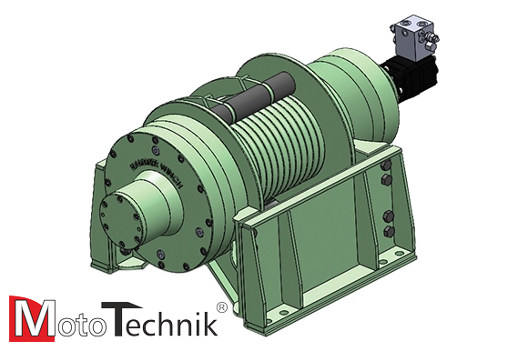 Wyciągarka hydrauliczna HAMMER HMW 25.0 PHT-EN-P - Pneumatic Clutch ***