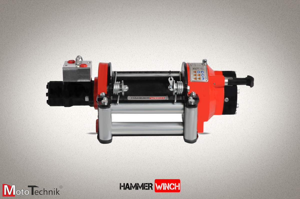 Wyciągarka hydrauliczna HAMMER HMW 4.3 PHT-EN - Manual clutch (ALUMINUM BODY)